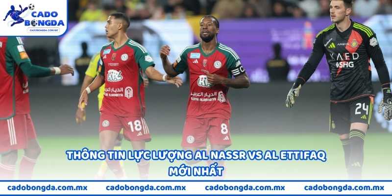 Thông tin lực lượng Al Nassr vs Al Ettifaq mới nhất