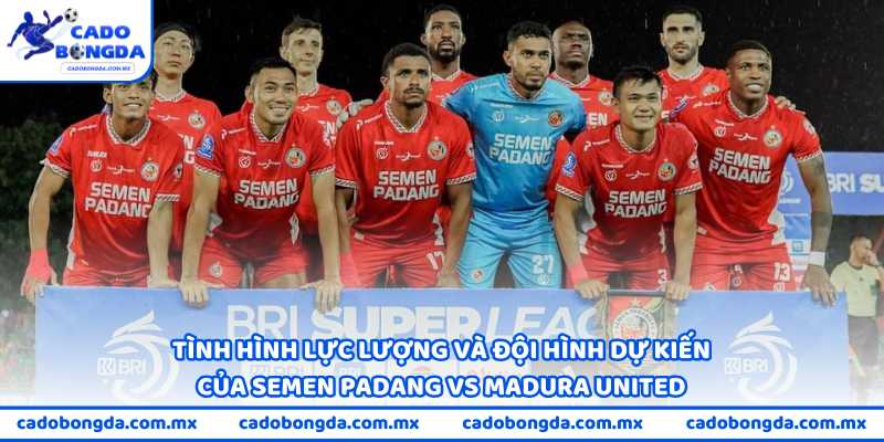 Tình hình lực lượng và đội hình dự kiến của Semen Padang vs Madura United